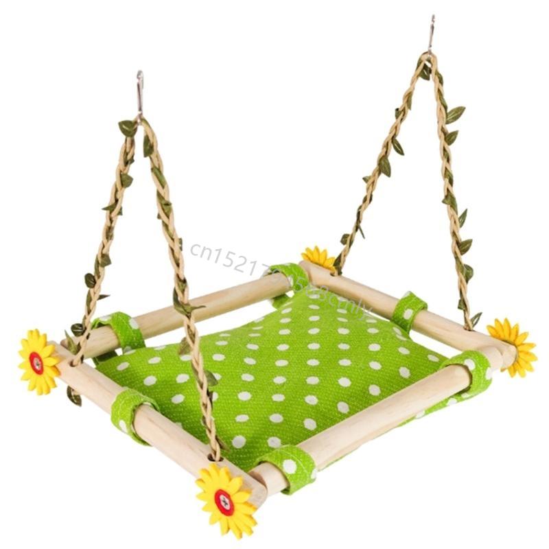 Bird Standing Perch for Parrot Birdcages Warm Swing Hammocks Bed Bird Rest Sleep Bed Cockatiels Lovebirds Swing Toy 6XDE