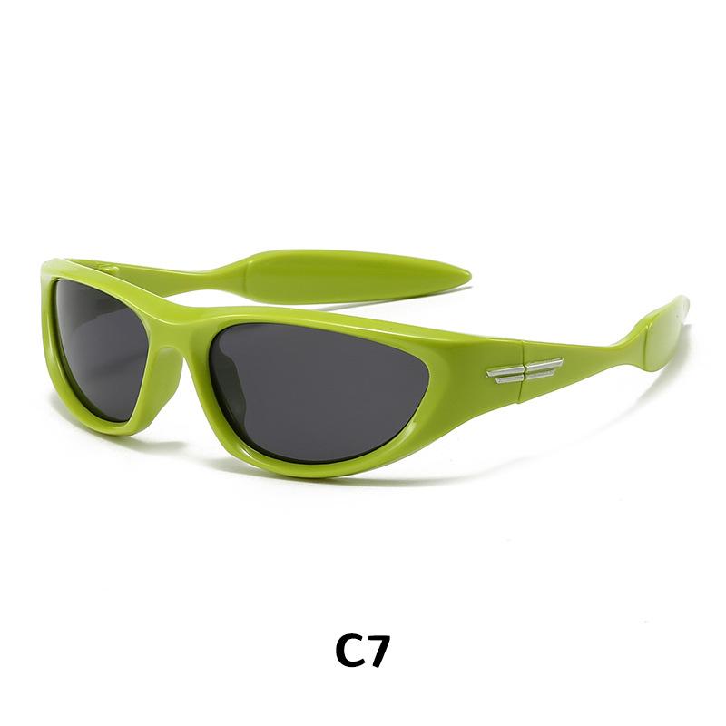 Kids UV Protection Sunglasses Fashion Sports Riding Silicone Frame Childrens Glasses 23087