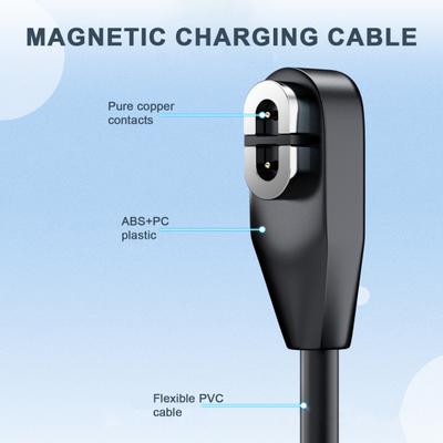Bluetooth-compatible Earphone Charging Cable 1M Magnetic Fast Charging Line Bone Conduction Headphone Charging Adapter Cable for Shokz AS800/S803/S810