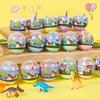 Childrens 10Pcs Mini Simulated Dinosaur Model Surprise Capsule Egg Kids Boys lovely Birthday Party Favors Toys for 2-4 Years Old