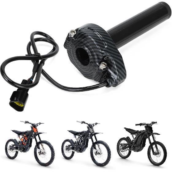 Electric Dirt Bike Twist Throttle Assembily with Cable for Surron Sur ron Light Bee S/X LBX X260 E-Ride PRO SS 2.0 3.0 Carbon Fiber