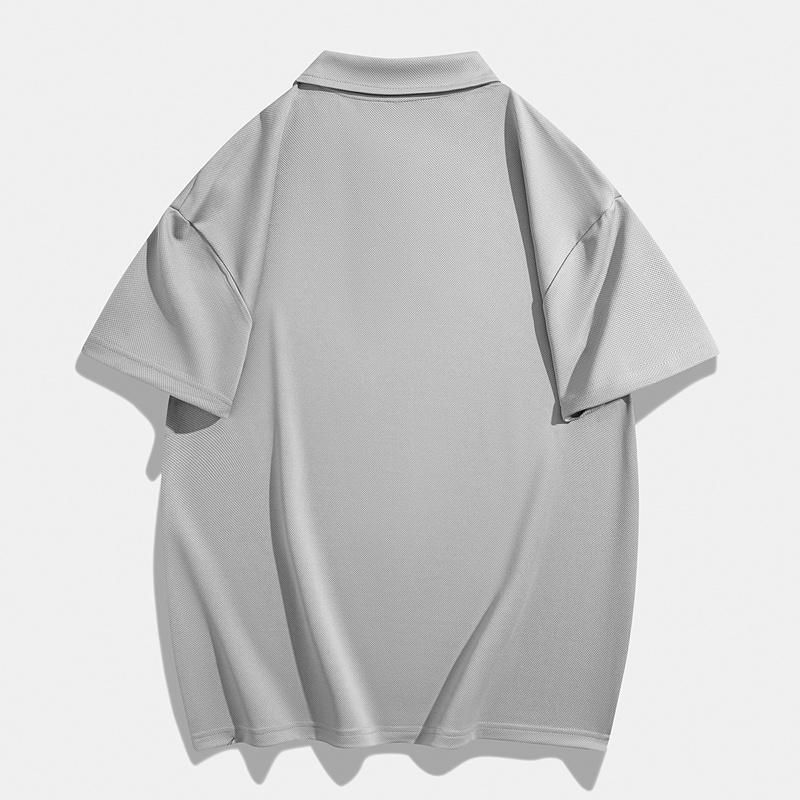 Men's Short-sleeved POLO Shirt Lapel Solid Color Half-sleeved Casual Tops Simple And Versatile Men's Tops