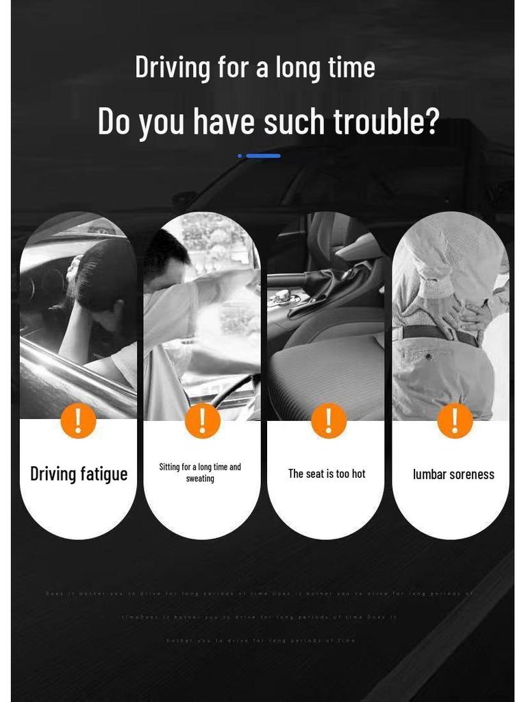 Cojín Lumbar Transpirable para Coche y Oficina - Ajuste Universal, Almohada de Respaldo para Todas las Estaciones