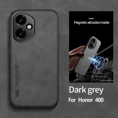 Custodia per telefono in pelle di pecora di lusso leggero per Honor 400 Lite 400 Pro 400 con aspirazione magnetica-Custodia per telefono in silicone TPU morbido