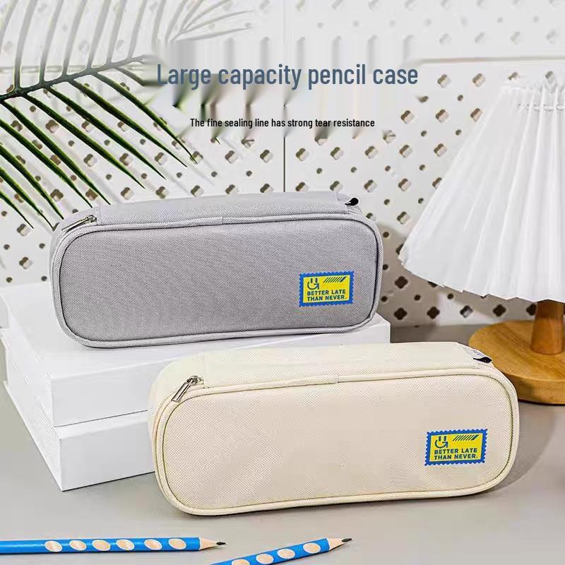 Wide Oxford Cloth Multi-layer Pencil Case - Large Capacity Stationery Bag for School Supplies