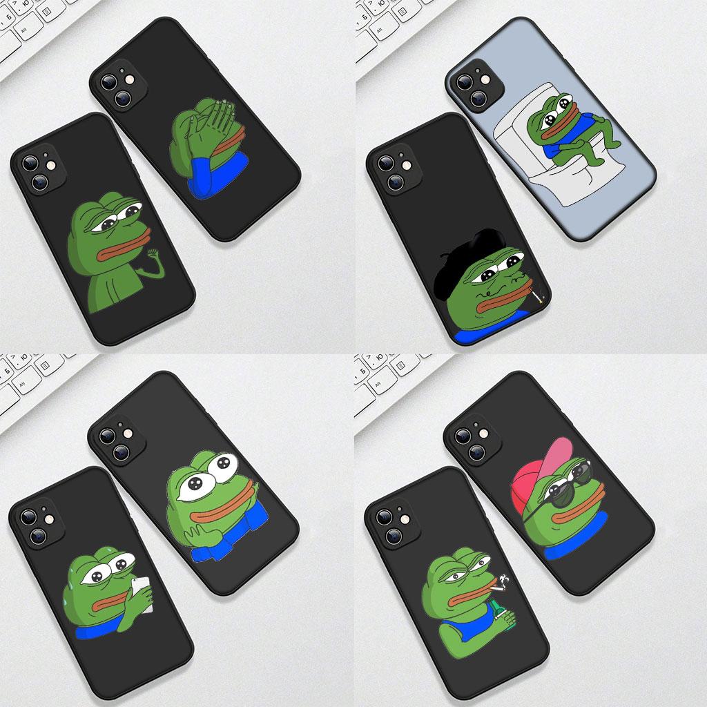 Sad Frog Pepe Funny Casing Phone Cover for Samsung Galaxy A05 A06 A14 A50 A51 A52 A12 A13 A23 A70 A07 A25 A26 M53 A56 Soft Case