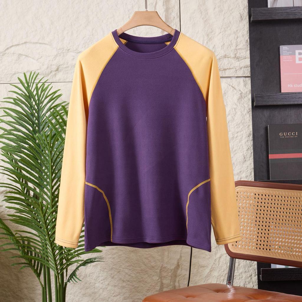 Color Block Double-Sided Plush Hoodie - Warm Autumn/Winter Layer for Couples