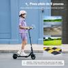 Trottinette Électrique Enfant 6’’ K2Pro-3 Vitesses (5/10/16 km/h)-150W-2,6 Ah-LED Multicolores-Cadeau For kids 6-12 ans-Noir