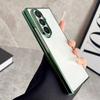 Plating Transparent Soft Silicone Case For Samsung Galaxy Z Fold 7 6 5 5G Ultra Thin Shockproof Protection Cover For Z Fold7