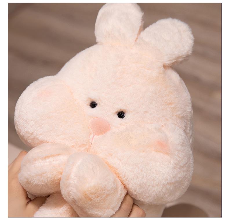 Genuine Doudou Plush Toy: Rabbit, Duckling, and Bear - Soft and Cute Bed Pillow Rag Dolls for Girls