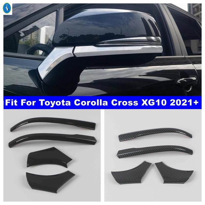 ABS Auto Außen Zubehör Rückspiegel Dekorationsstreifen Abdeckung Zierleisten Aufkleber Für Toyota Corolla Cross XG10 - 2024