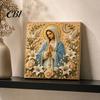 Einzigartige Schreibtisch-Dekorationen DIY Jesus Perlenkunst-Set, Diamantmalerei für Erwachsene, Christliches Mosaik Kreative Schlafzimmer-Accessoires Bastel Christ