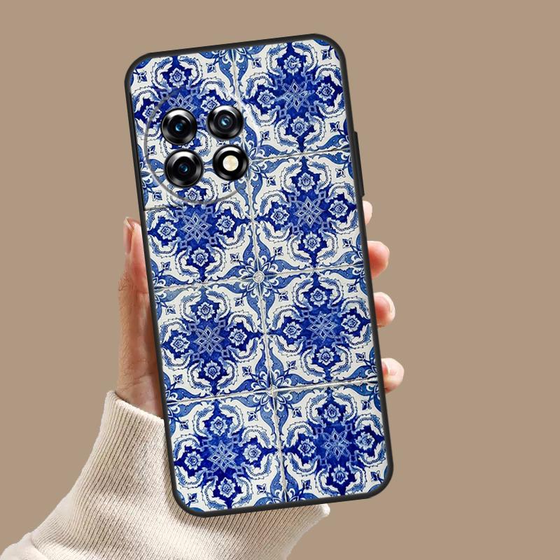 Portuguese Glazed Tiles Case For OnePlus Nord CE 5 2 3 4 Lite N30 OnePlus 13 11 12 15 13T 13R 10T 12R 9 10 Pro Cover