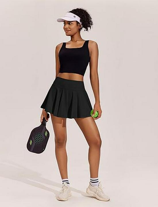 Women's Quick-Dry Pleated Skort: Casual Yoga, Golf, Tennis Skirt
