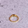Dainty London blue topaz oval cut ring, blue topaz minimalist ring, blue gemstone cute ring, Gold wedding ring, anniversary gift for her