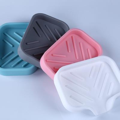 Drainage-type Silicone Soap Box for Soap Storage In Home Bathrooms, Washroom Countertops, Soap Racks, and Drainage Storage.