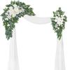 Wedding Arch Decoration Corner Flower Simulation Stage Background Flower Ceremony And Reception Background Decoration