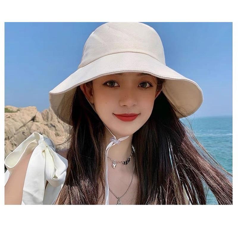 Women's Fisherman's Sun Hat: Spring/Fall Split-Front Bow Sun Hat
