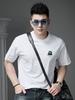 European Goods 2025 New Trendy Brand Cartoon Print Short-Sleeved T-Shirt Men's Round Neck Casual Top Summer Half-Sleeved T-Shirt