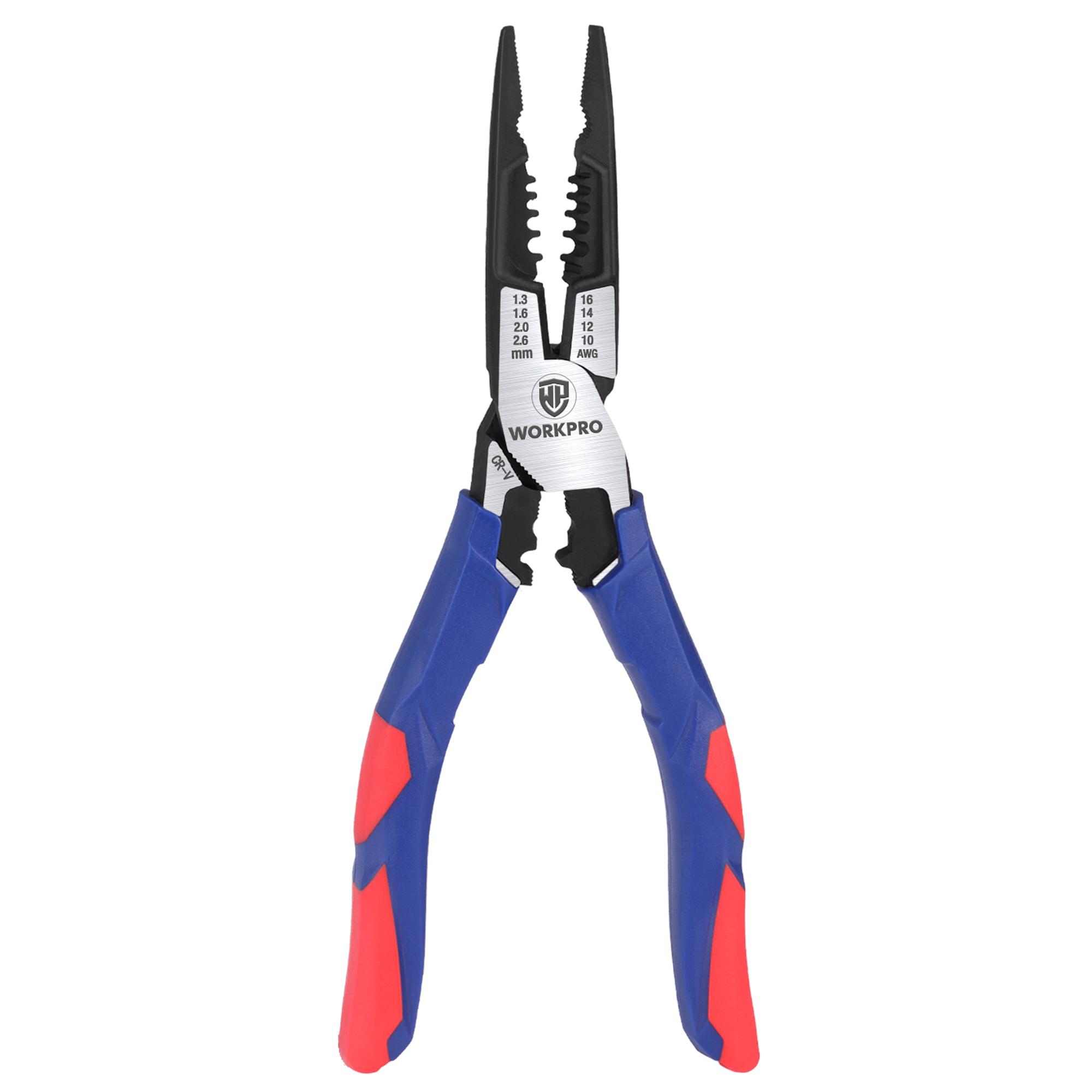 

WORKPRO Needle Nose Pliers Hardware Tools Universal Wire Cutters Electrician Multifunctional Universal Diagonal Pliers