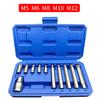11pcs Complete For Impact Socket Set with M Type Socket Bits and Adapter Metal Construction for Automotive and Industrial Use
