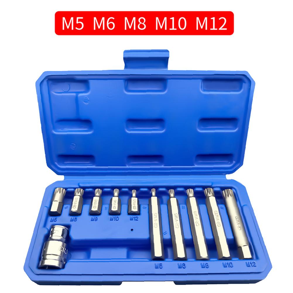 

11 шт. Полный набор ударных головок с торцевыми головками типа M и адаптером. Металлическая конструкция для автомобильного и промышленного использования. China Mainland