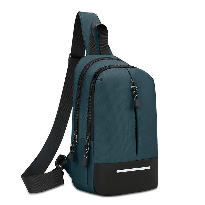 New Men's Chest Bag,Single-shoulder Crossbody Bag, with A High-end Feel, Outdoor, Young and Trendy Style, Student Casual and Individual Korean Version