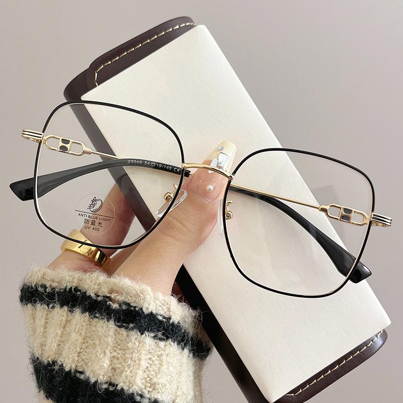 New Fashion Eyeglass Frames For Women Square Shape Anti Blue Light Men'S Eyeglass  Glasses Frame
