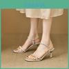 Roman Sandals For Women Waterdiamond Buckle Pu Summer Fashion Footwear