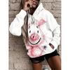 Womens Oversized Hooded Sweatshirt With Botanical Cartoon Print Loose Fit Comfortable Casual Top 2025
