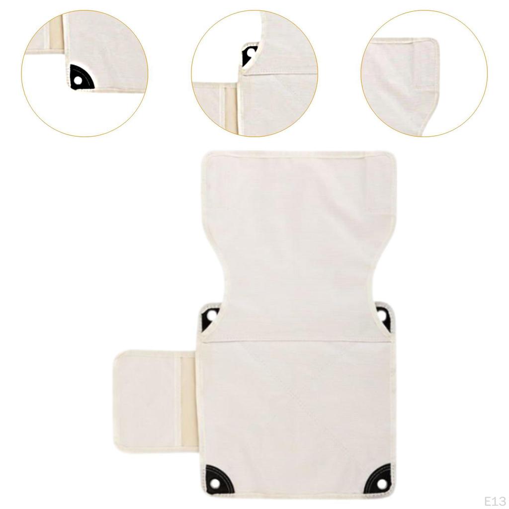 Chair Replacement Cloth for Folding Chairs with Side Pocket, Suitable Outdoor Settings