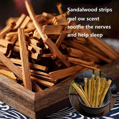 50g Natürliches Sandelholz Räucherstäbchen Kleine Holzscheite Aromatische Duft Sandelholzspäne Für Aromatherapie Natürliches Aroma