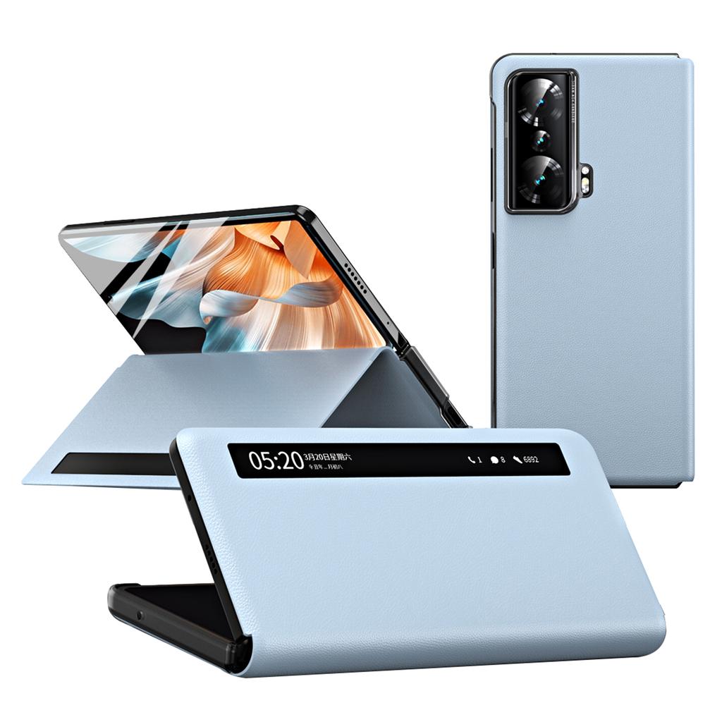 For Honor Magic Vs Ultimate 5G/Magic Vs 5G Magnetic Auto-absorbed View Window PU Leather+PC Phone Case Stand Phone Cover (without Stylus&Pen Slot)