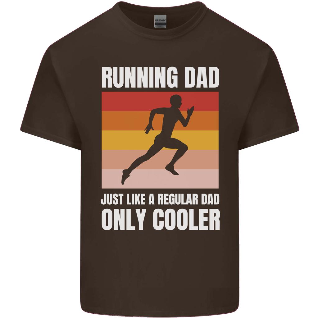 Running Dad Cross Country Marathon Runner Unisexs Light Cotton Tshirt