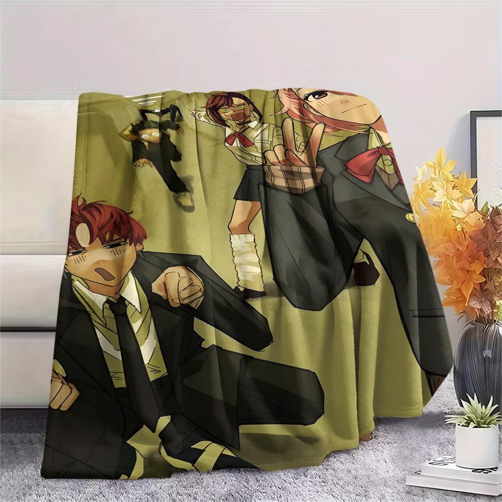 1 Pezzo Coperta in Flanella con Stampa Cartone Animato, Alta Qualità Confortevole per Tutte le Stagioni, Decorazione per la Casa, Calore e Comfort, Perfetta per Regalo di Natale Compleanno