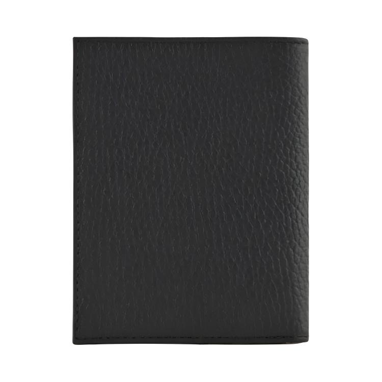 Emporio Armani Foldable Multi-Layer Card Holder Leather Wallet Men wallet Black EM000957AF13396UC001