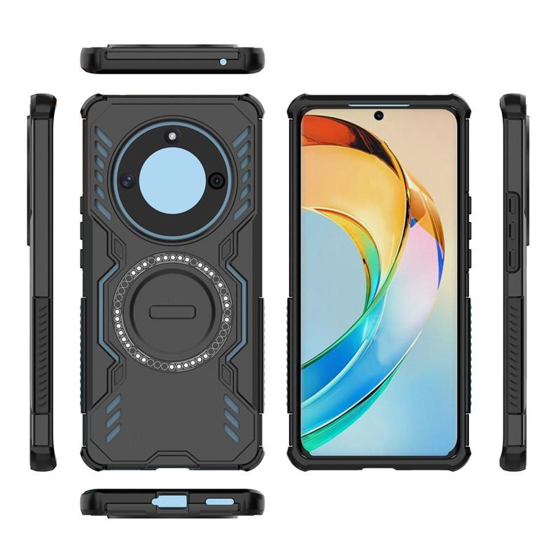 Pouzdro pro Honor X9b Pouzdro pro Honor X9b Pancéřované PC proti nárazu Magnetická adsorpce Bezdrátové nabíjení Zadní kryt pro Pouzdro pro Honor X9b 6,78 palce