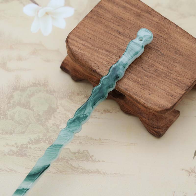 Neue Essigsäure-Haarstäbe im chinesischen Stil für Damen, Vintage-Harz-Essstäbchen-Haarnadeln, Haarspange, Kopfschmuck, Haarschmuck-Accessoires