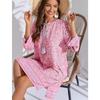 2025 Summer Short Sleeve Printed Women's A-line Dress Split Loose Casual Simple Vintage Party Floral Bohi Dresses Elegant Tassels Holiday Clothing