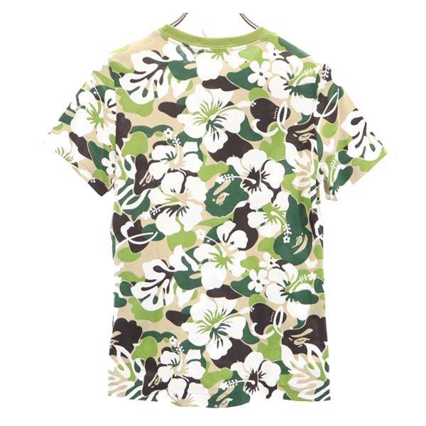 unused A BATHING APE Hibiscus all-over pattern Short sleeve T-shirt XS Women Used