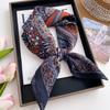 Old Money Wind Cashew Flower Cotton and Linen Silk Scarf 71 Small Square Scarf Women's Thin Scarf Scarf Linen Headscarf with Shirt Coat