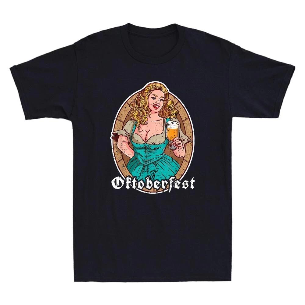 Oktoberfest German Beer Schnitzel Funny Graphic Gift Idea Vintage Men's T-Shirt