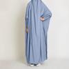 Women's Solid Color Abaya Dress - Middle Eastern & Southeast Asian Style