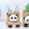 Sitting Panda Shaped Planter Vase Moulds Cements Mould Silicone Material for Hand-Making Succulent Plant Flowerpot Vase