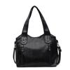 Solid Color Pu Tote Bag For Women With Large Capacity And Crossbody Style For Daily Use