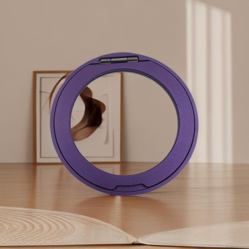 

360° Rotating Adhesive Phone Stand with Foldable Finger Ring for Vertical & Horizontal Support Adhesive Plastic Base