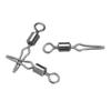 Stainless Steel Fishing Hanging Snap Swivels With Side Line Clip Fishhooks And Crap Connector