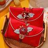 Spring Festival Brocade Red Envelope New Year Blessing Words New Year Money Bag  Lady Girls Women