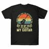 I Might Look Like I'm Listening To You Vintage Guitar Lover Men's Black T Shirt