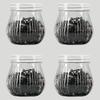 WTEMPO DIY Empty Decorative Jars Transparent Plastic Jars with Smooth Screw-on Lids Home Mini Items Organization and Storage Jars